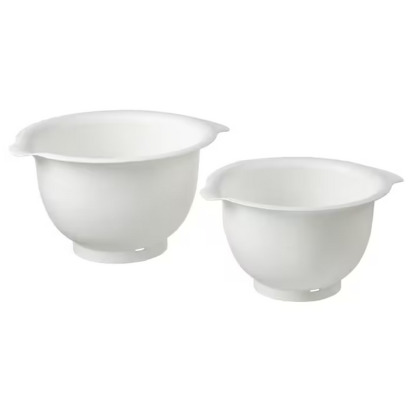 Set of Lightweight & Versatile Plastic Mixing Bowl (2)